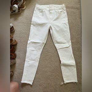 Mother denim size 27 white high waisted